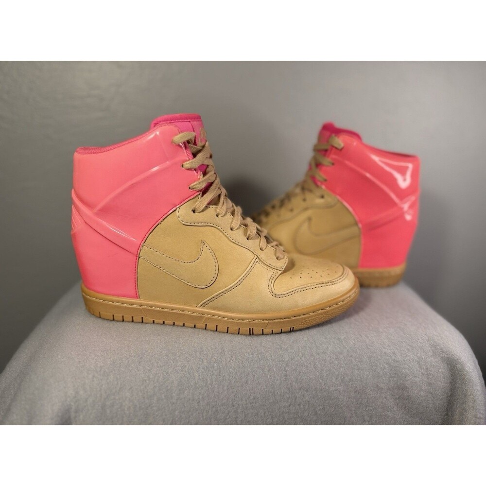 Nike Dunk Sky High VT QS Vachetta Tan Pink Flash 611908-202 Women’s  Size 9 Rare